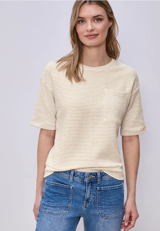 Street One Textured One Pocket Top