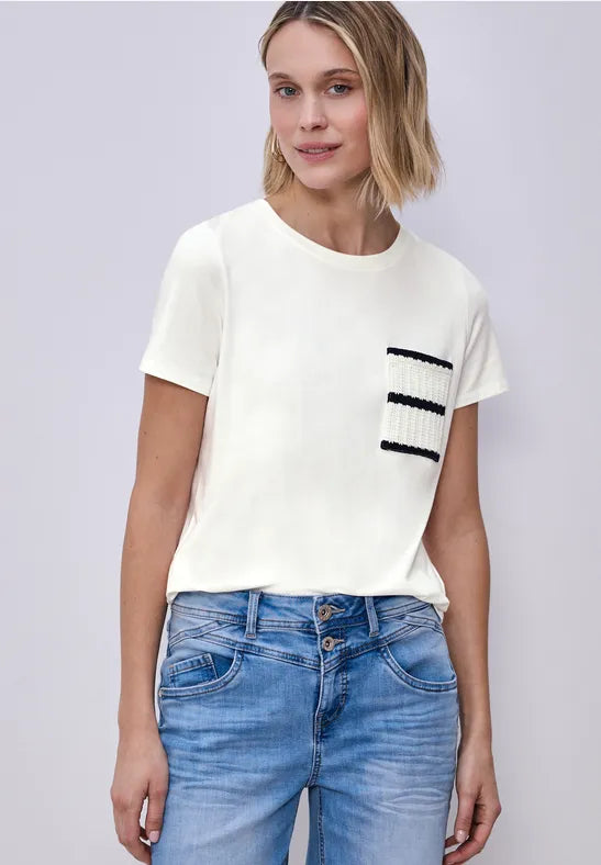 Street One Stripe Pocket Top
