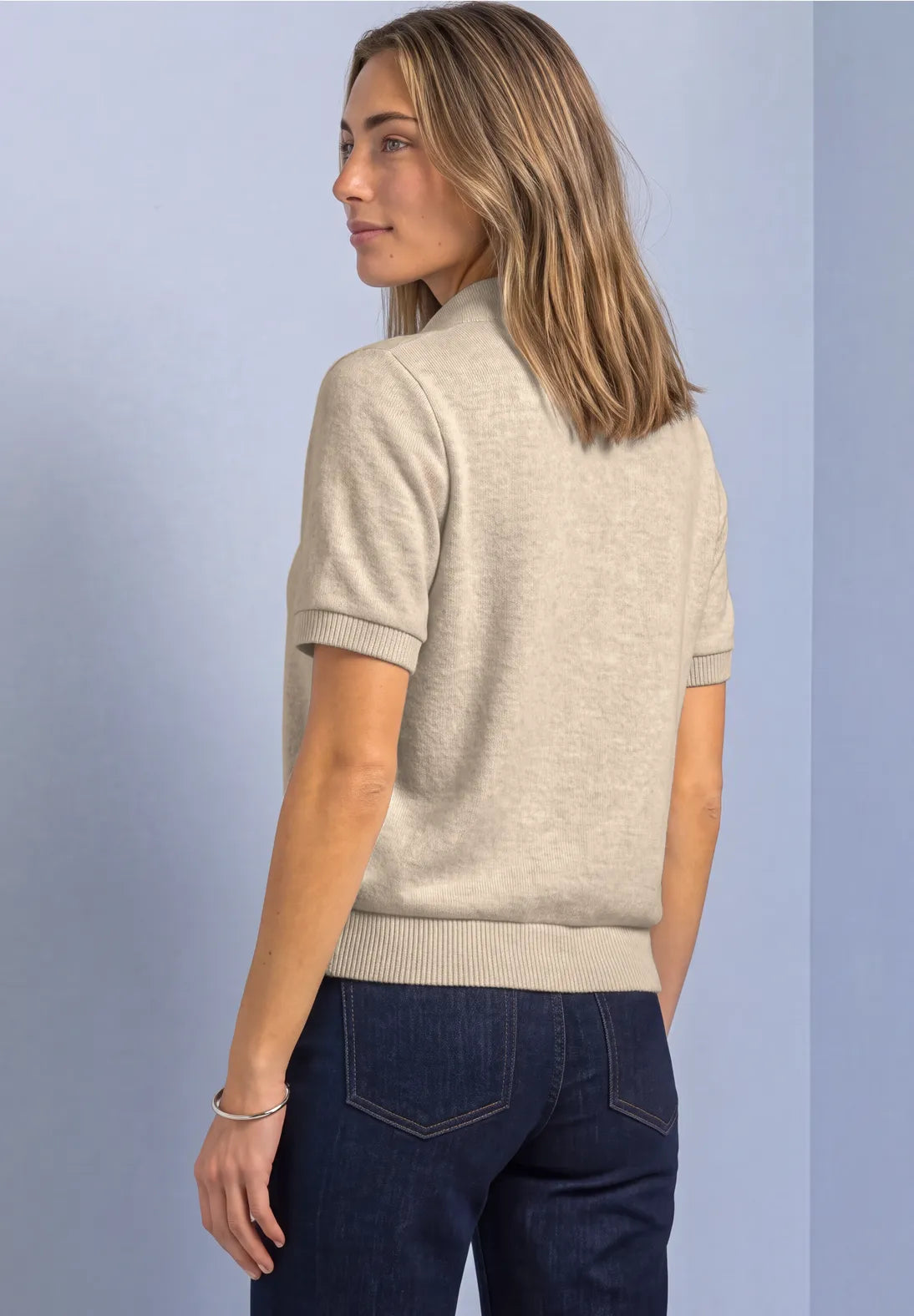 Street One Scarf Fine Knit Top