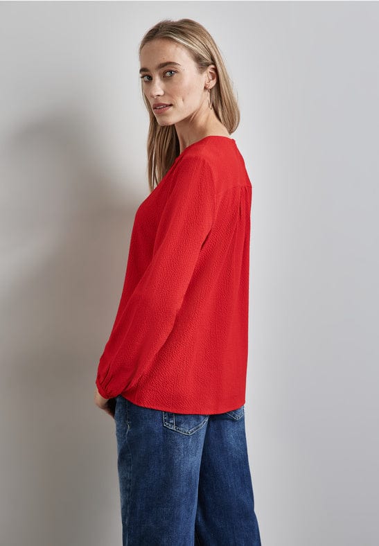 Street One Buttoned Roundneck Blouse