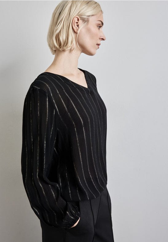 Street One V-Neck Blouse with Stripe