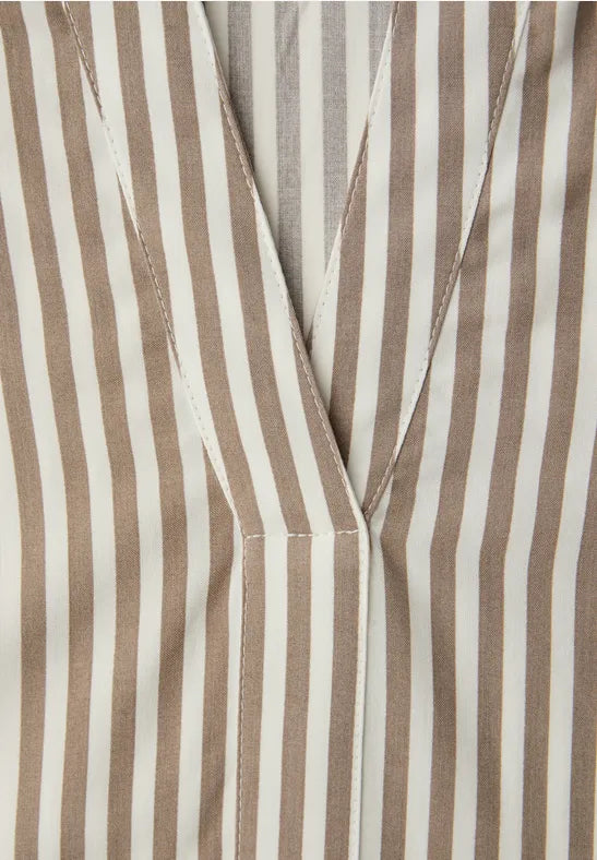 Street One Splitneck Striped Blouse