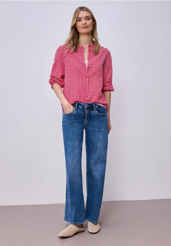 Street One Gingham Blouse