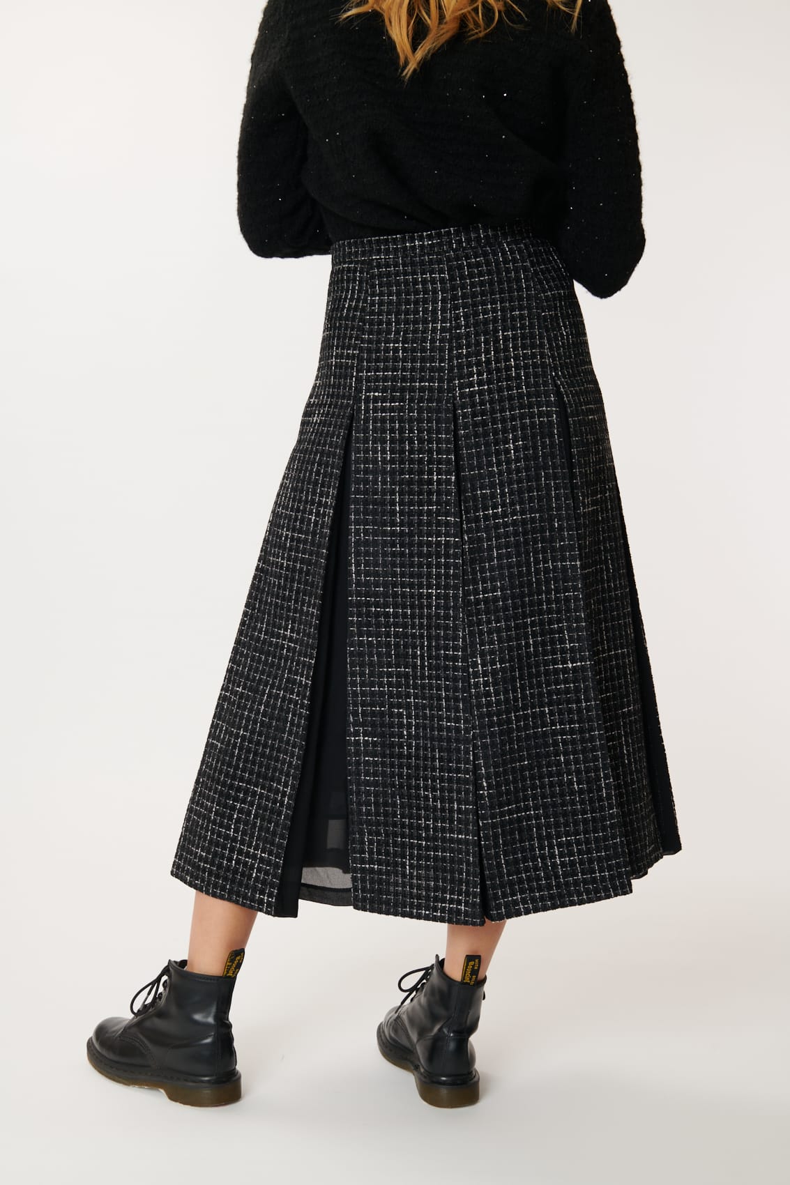 Derhy Tweed A Line Skirt