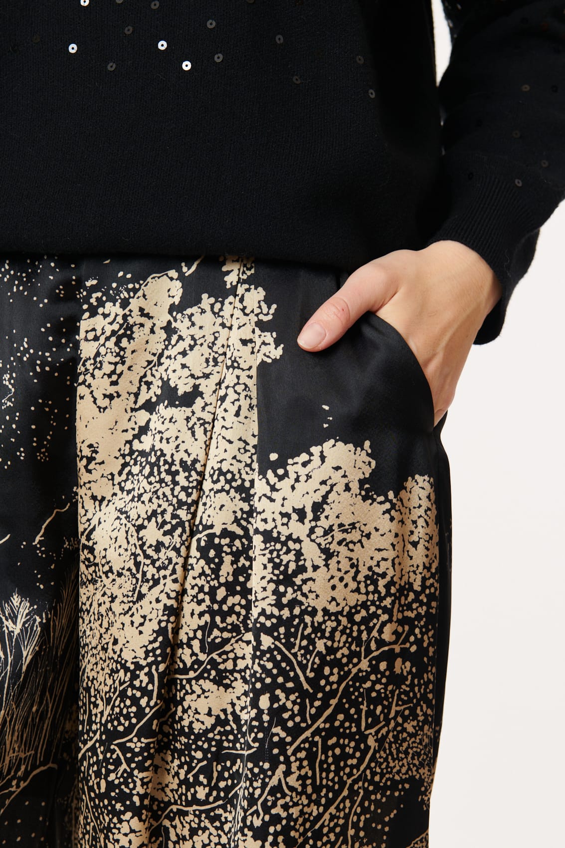 Derhy Midnight Print Trouser