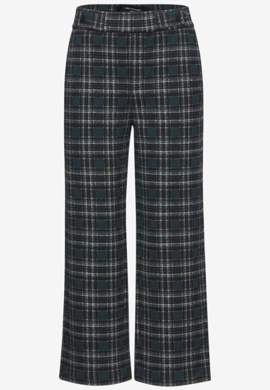 Street One Check Wide Leg Trouser