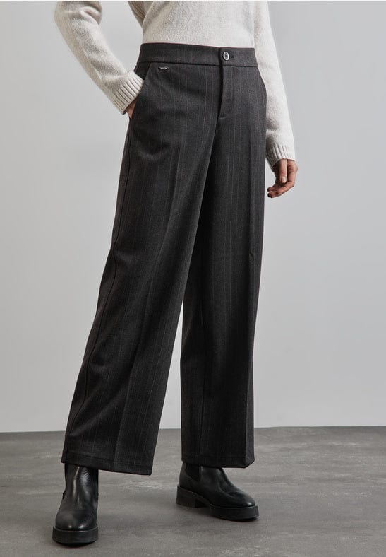 Street One Wide Leg Stripe Trouser