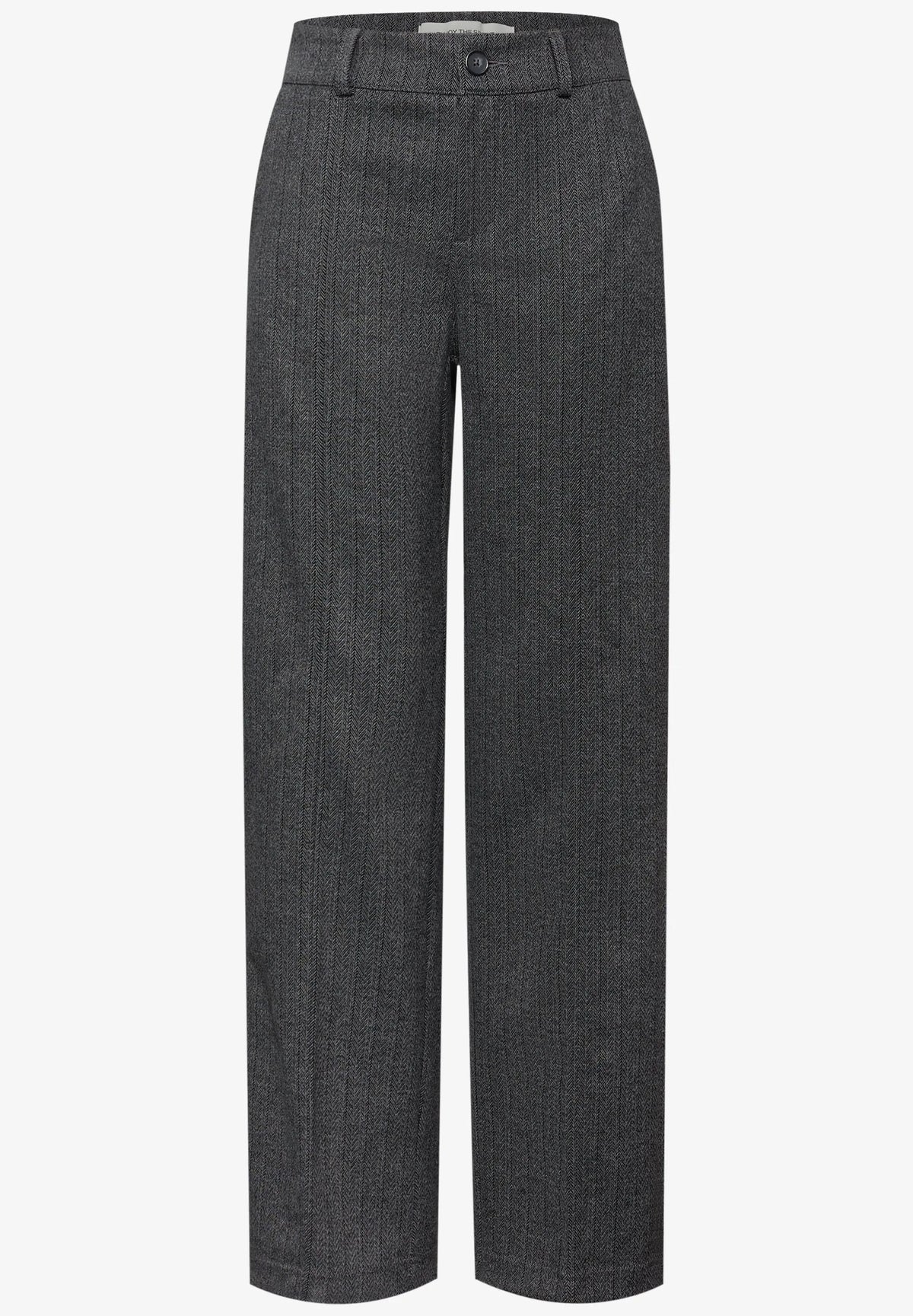 Street One Herringbone High Waisted Elasticated Trouser
