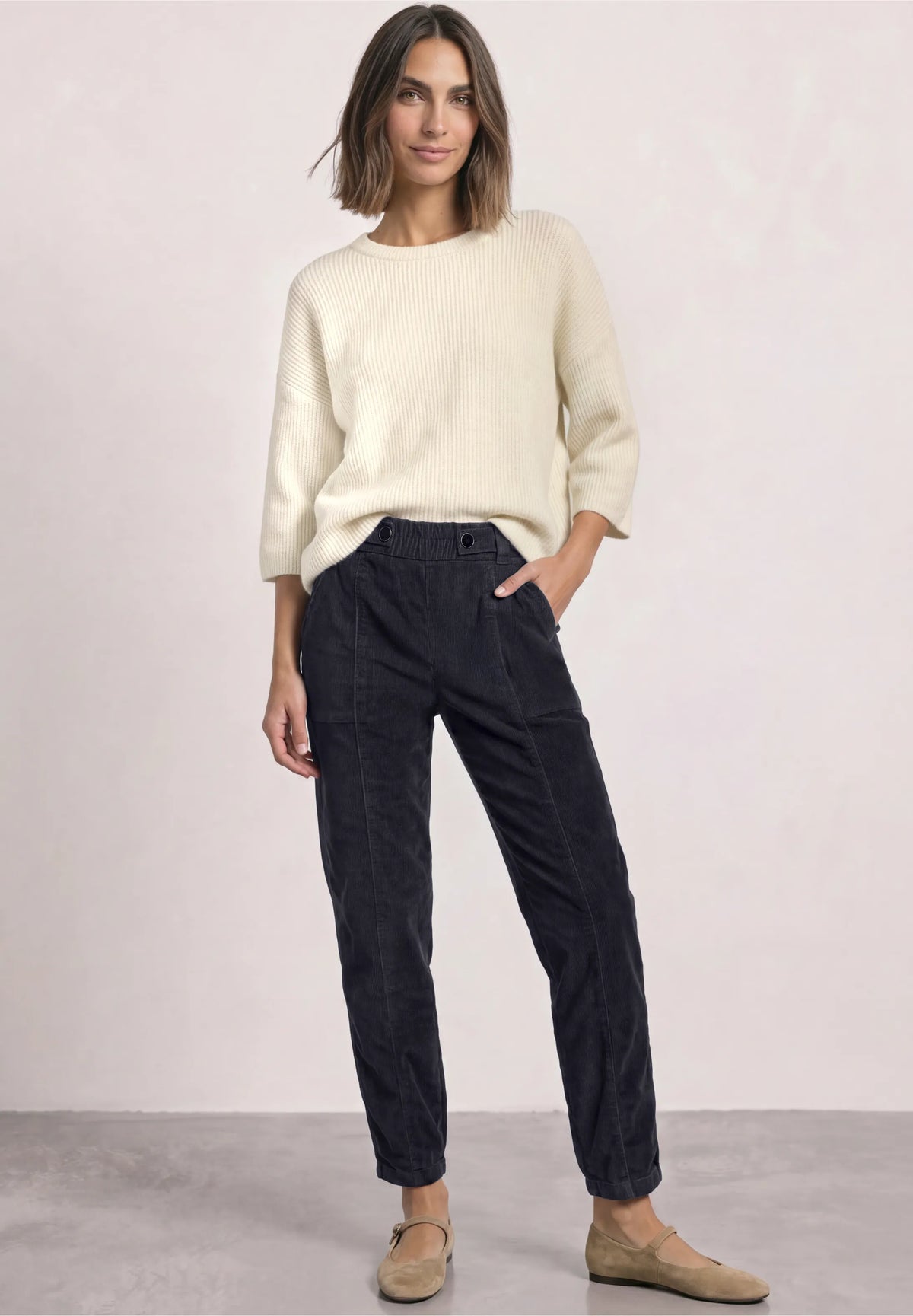 Street One barrel Corduroy Trouser