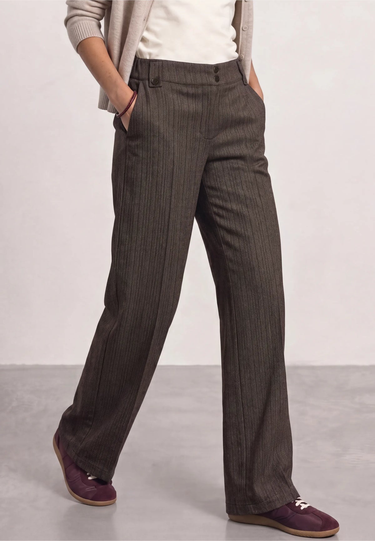 Street One Double Button Trouser