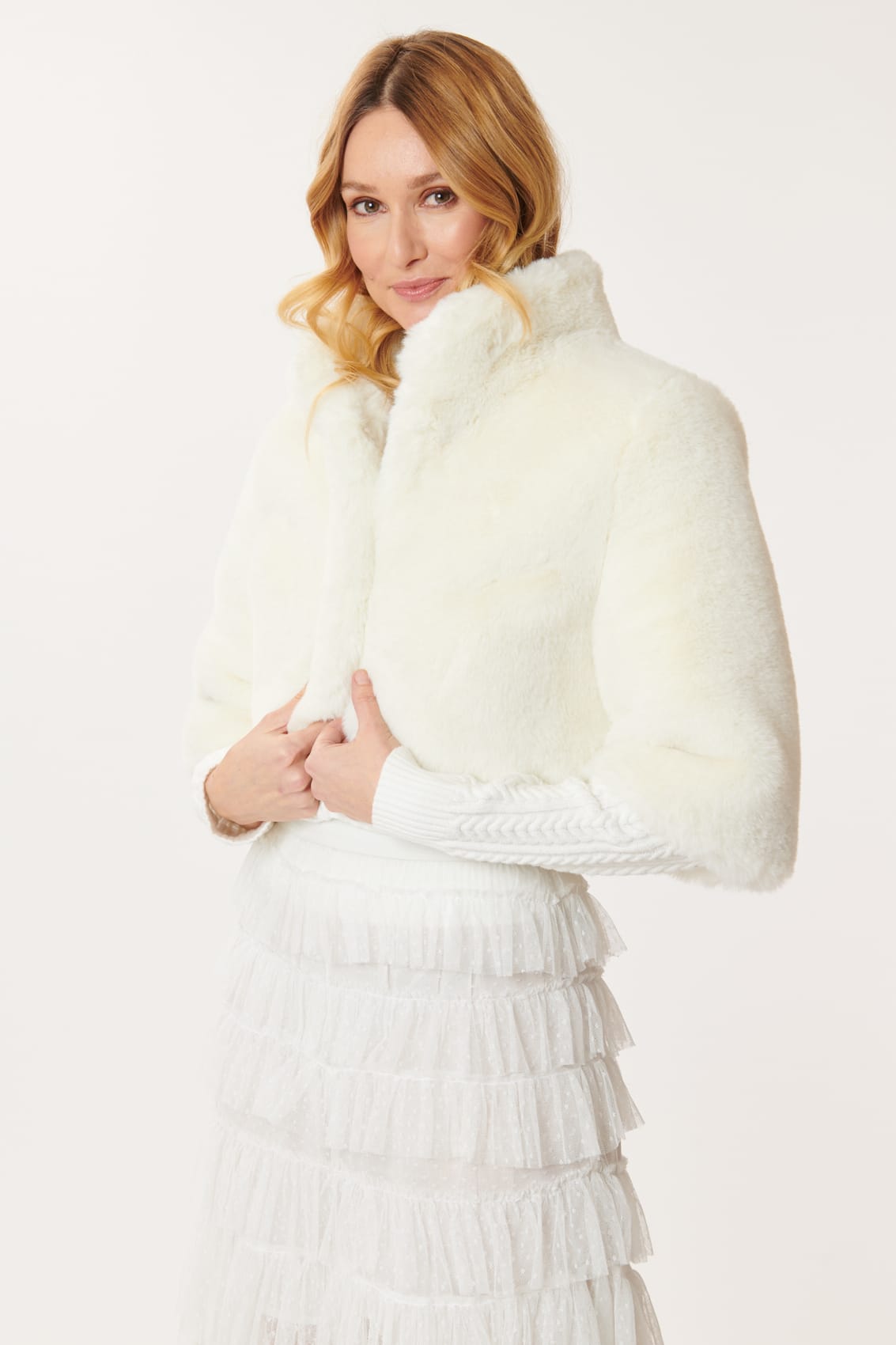 Derhy Short Faux Fur Jacket