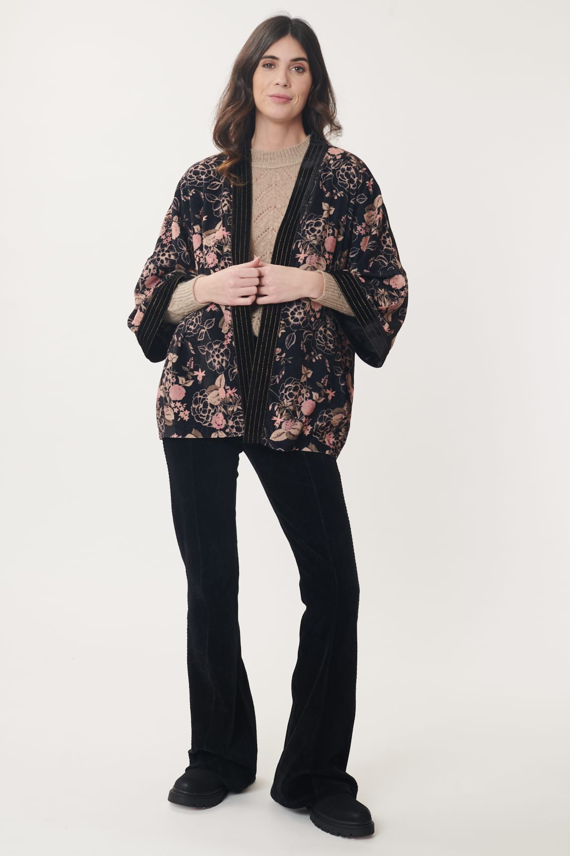 Derhy Velvet Kimono