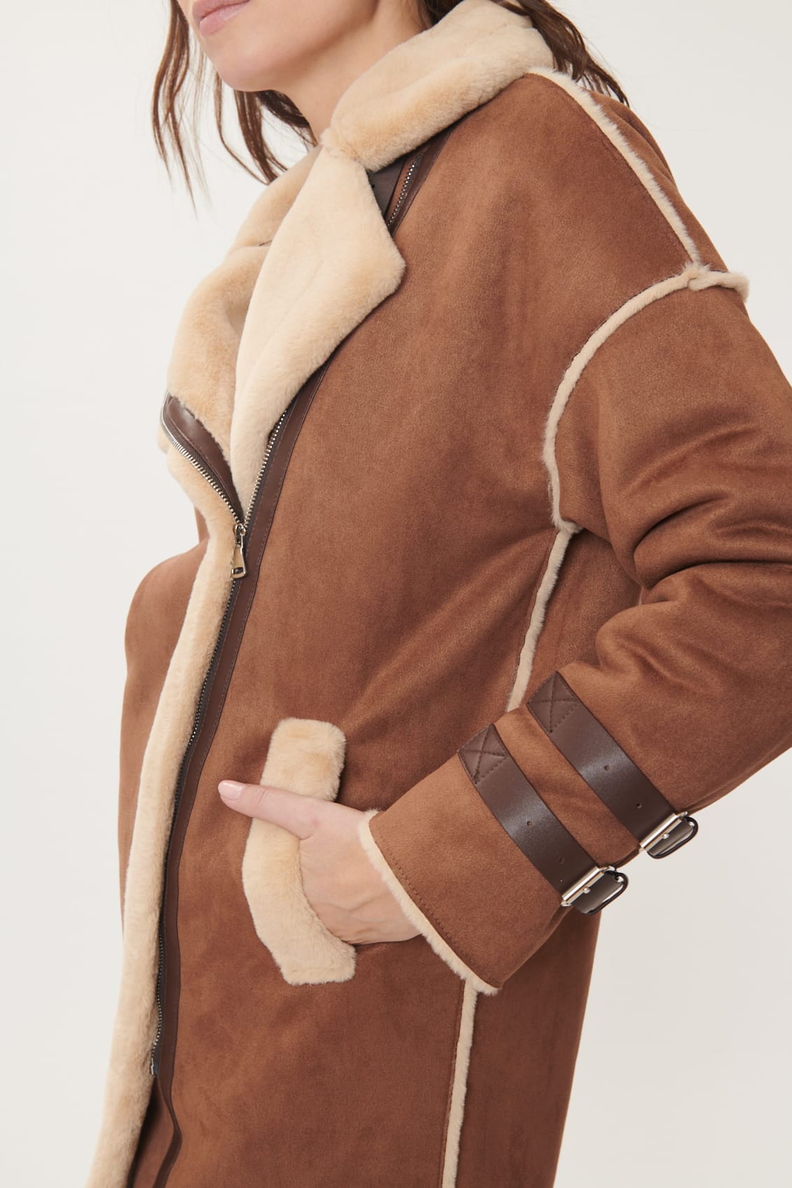 Derhy Aviator Coat