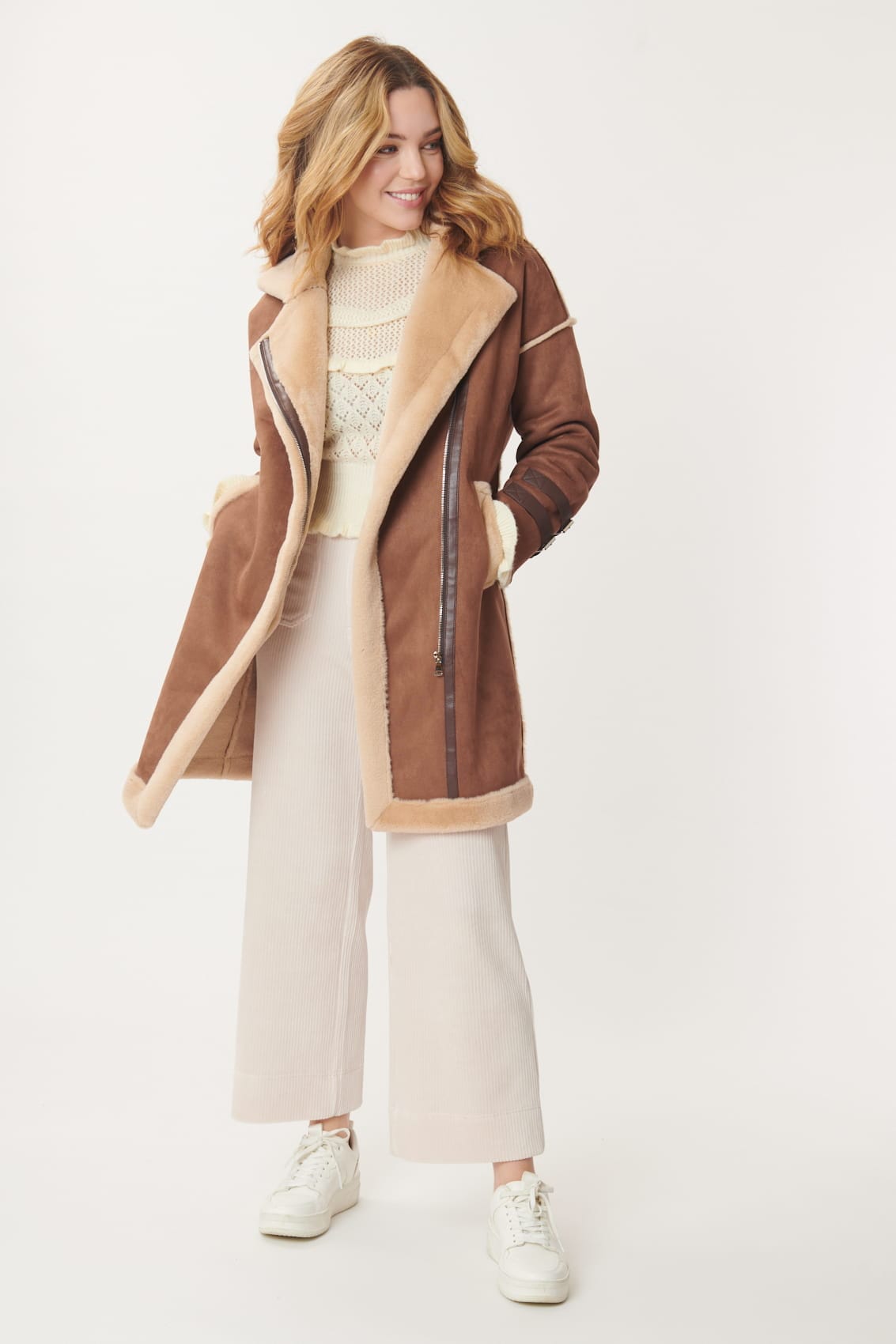 Long hotsell aviator coat