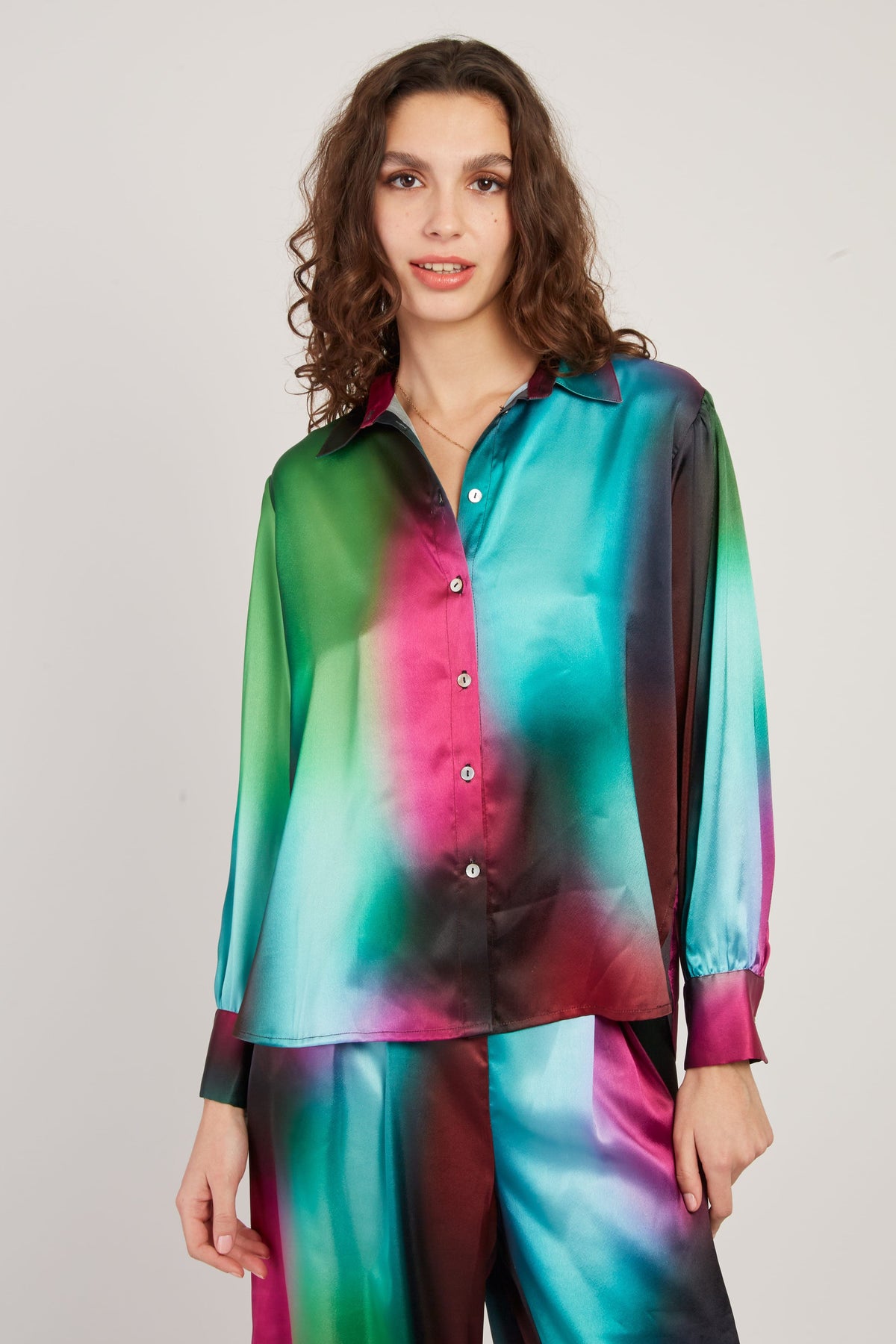 Derhy Ombre Print Blouse