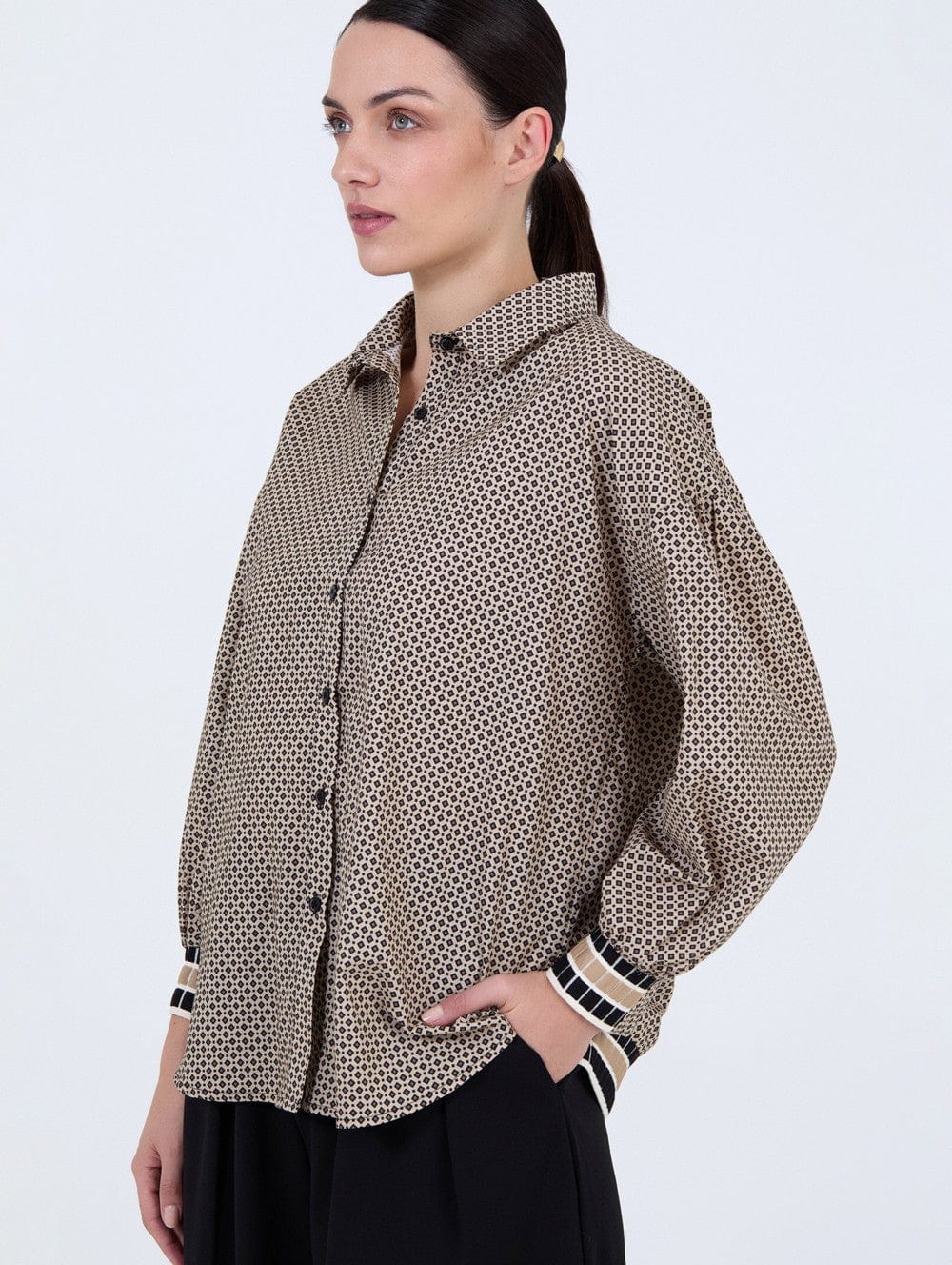 Skatie Geo Print Shirt
