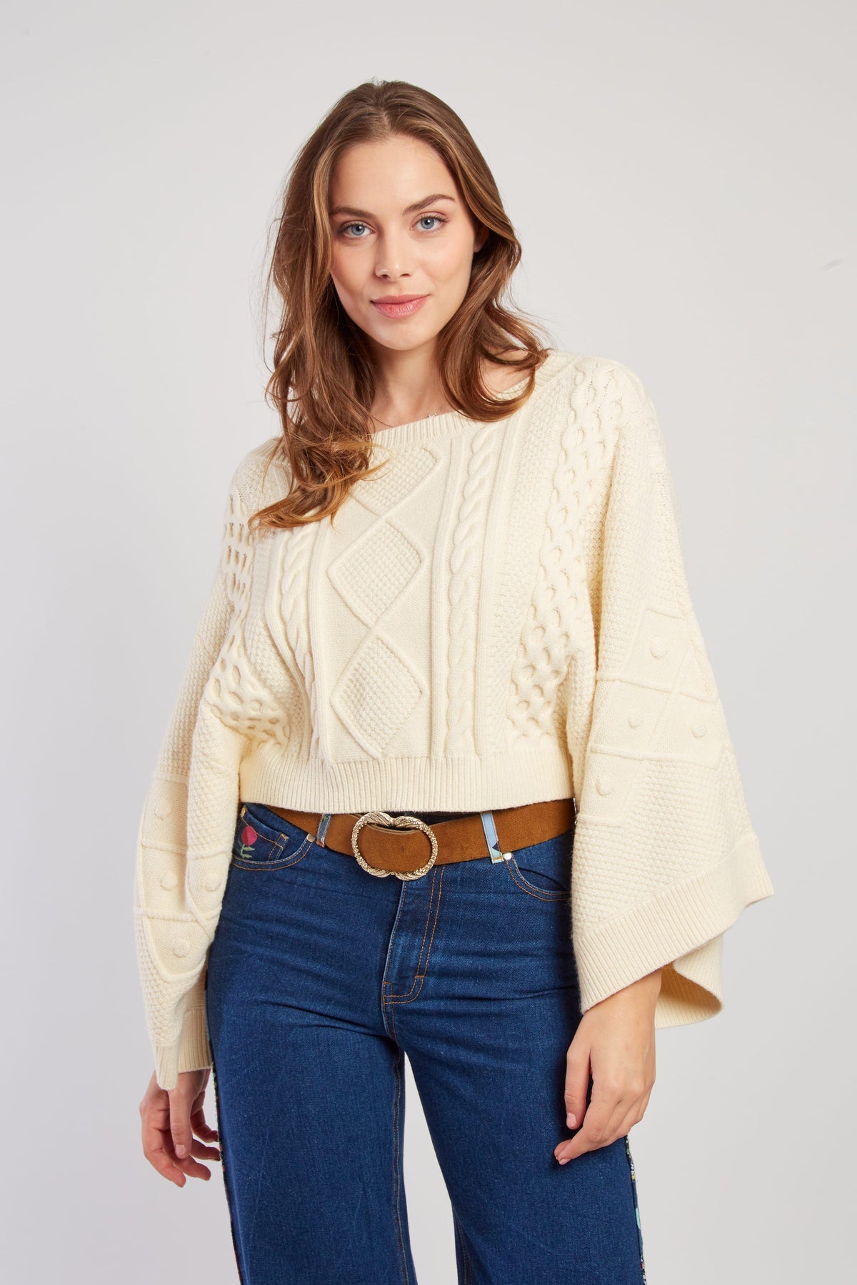 Derhy Cable Knit Jumper