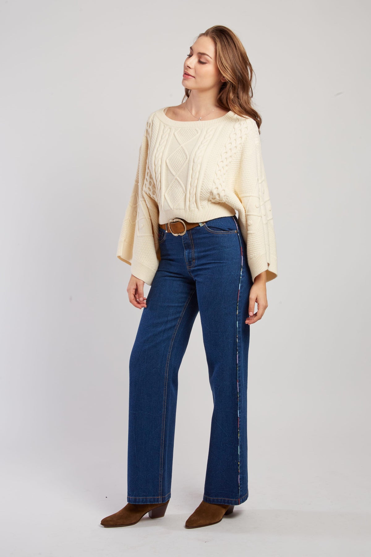 Derhy Cable Knit Jumper