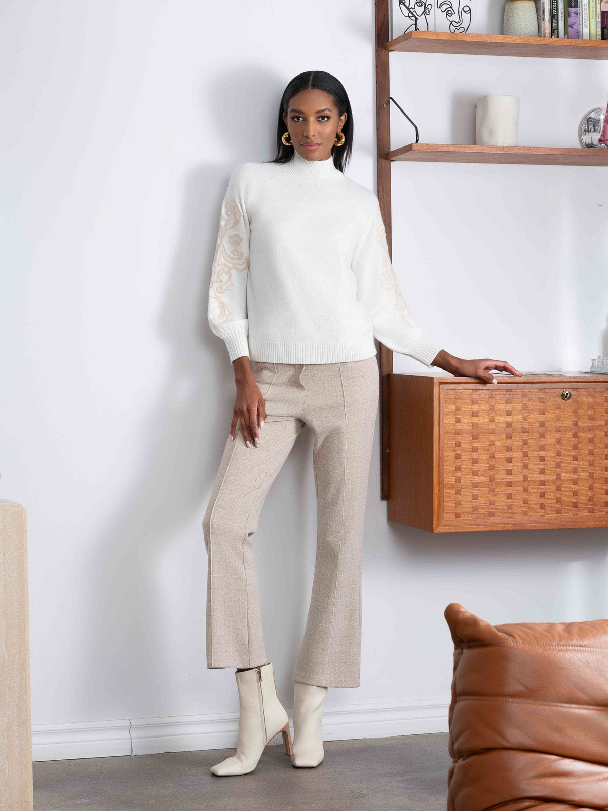 Alison Sheri Seam Front Check Trouser