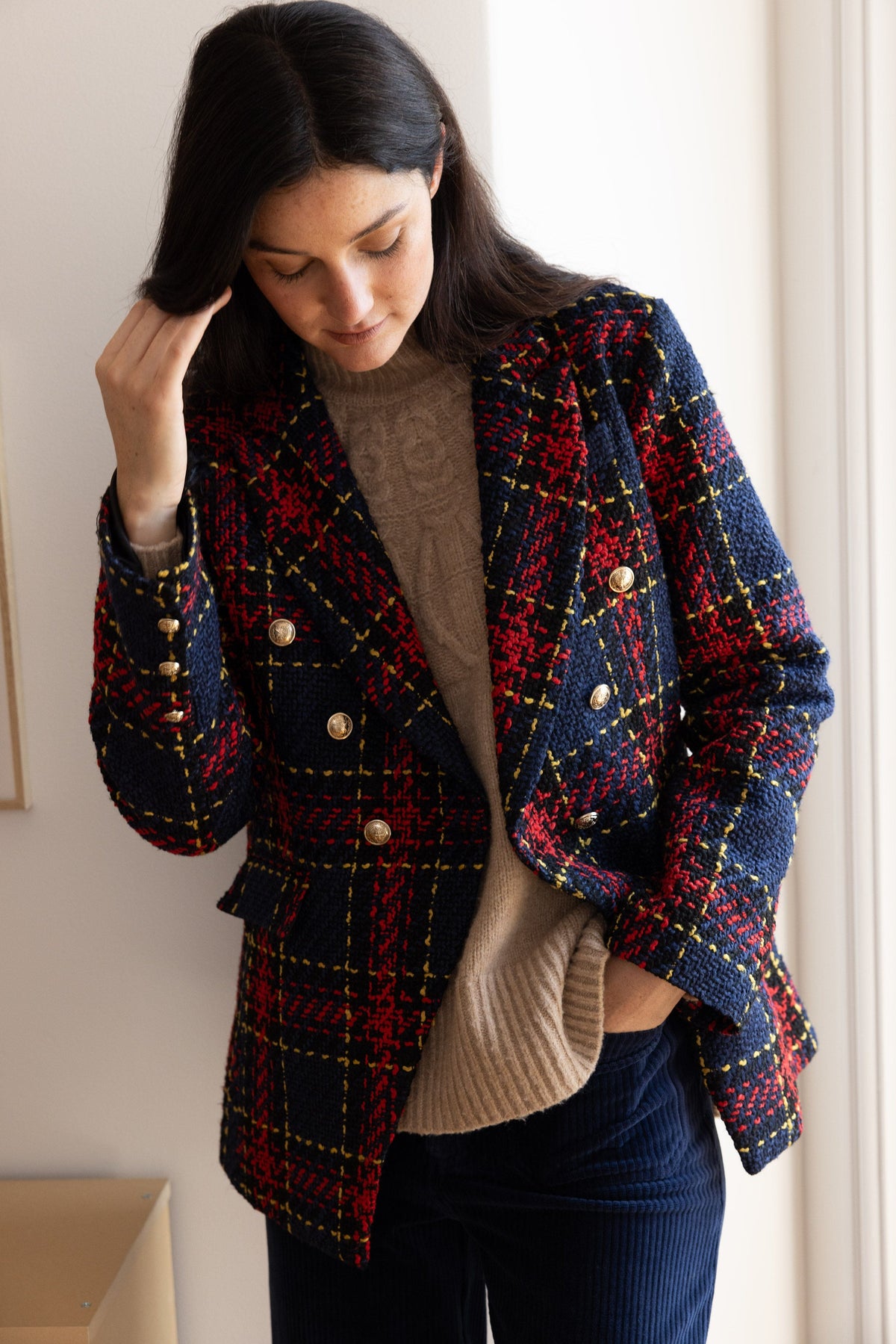 Derhy Tartan Blazer