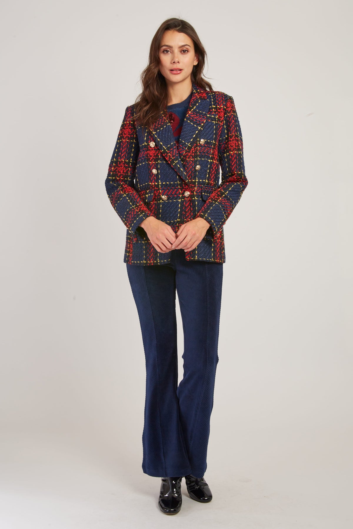 Derhy Tartan Blazer