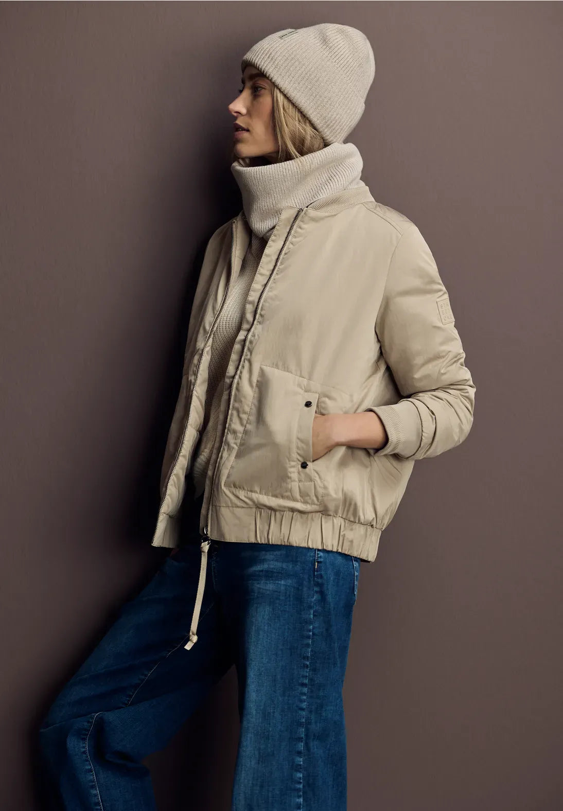 Street One Ribbed Knit Beanie