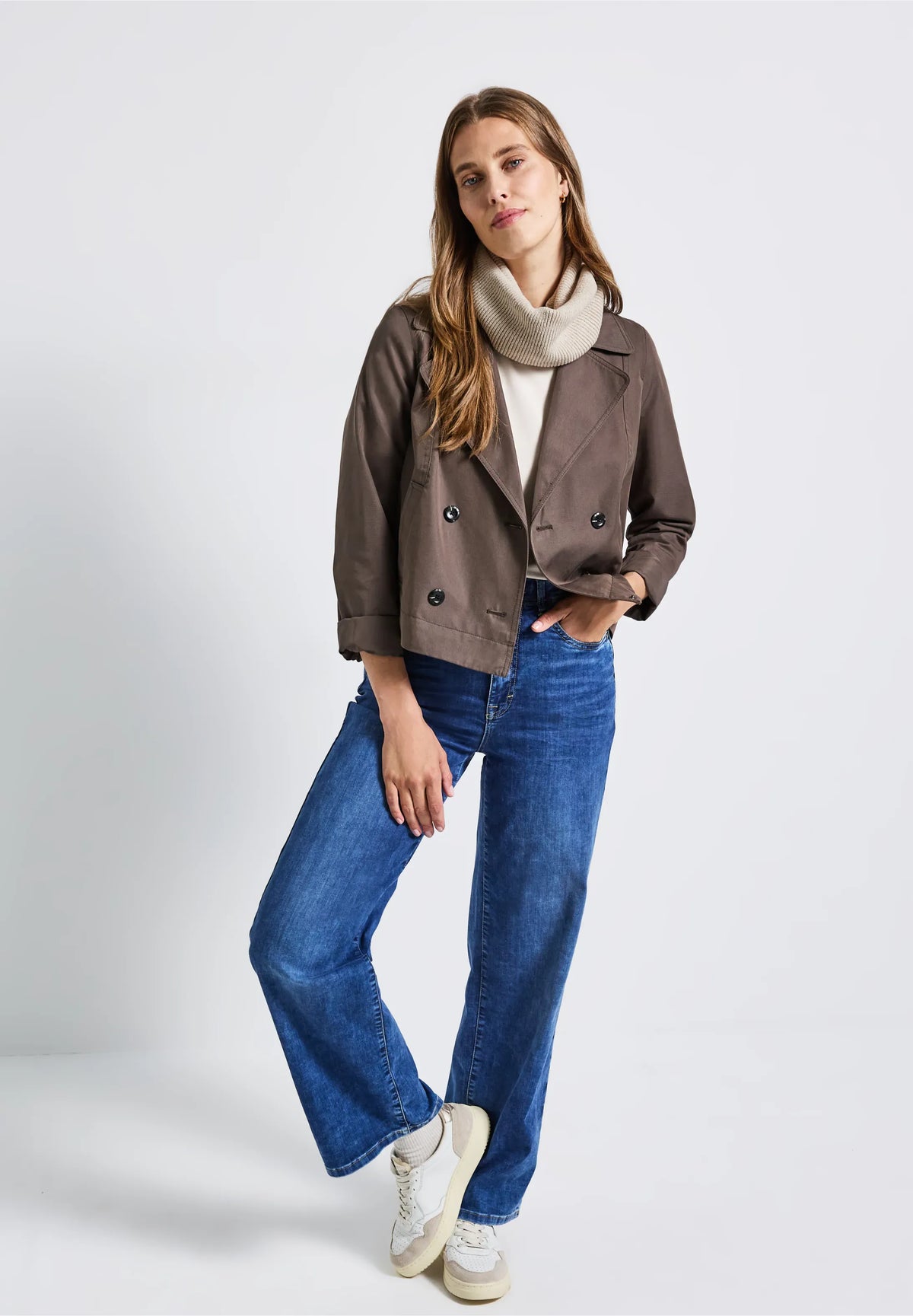 Street One Ribbed Knit Loop Scarf