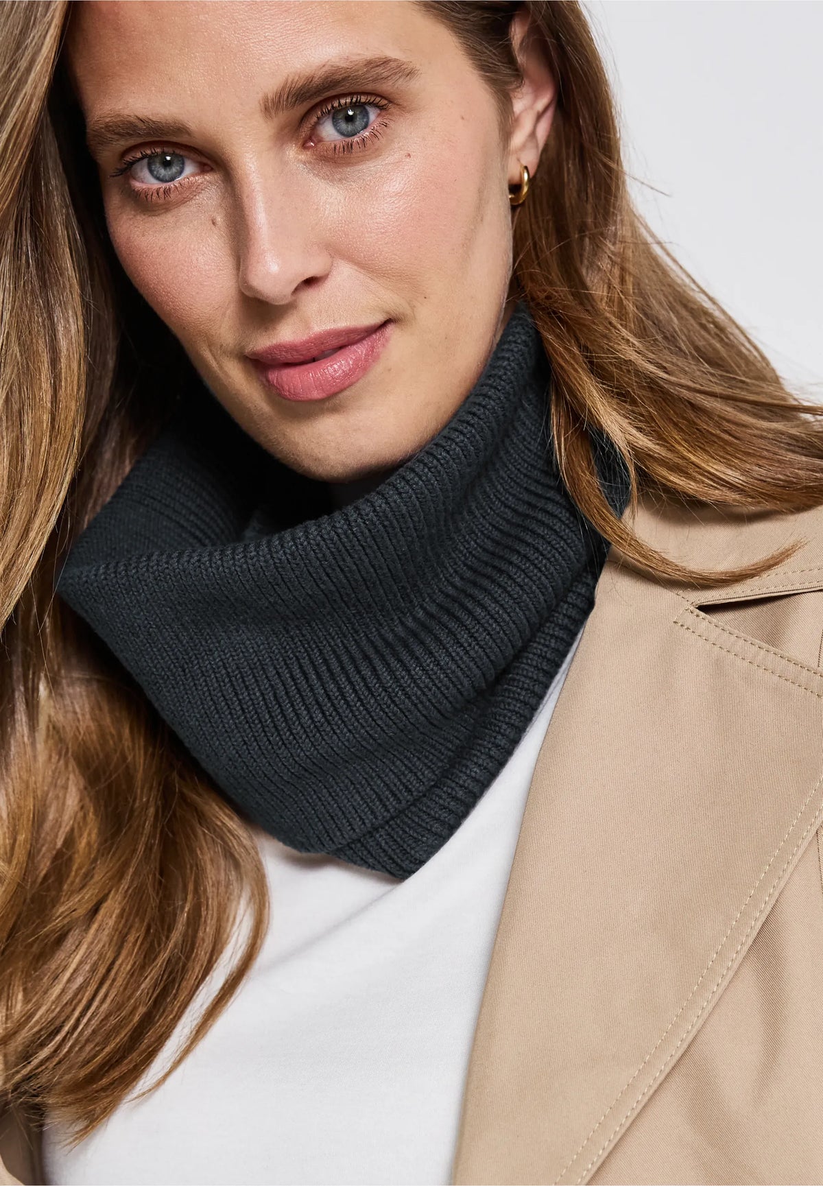 Street One Ribbed Knit Loop Scarf