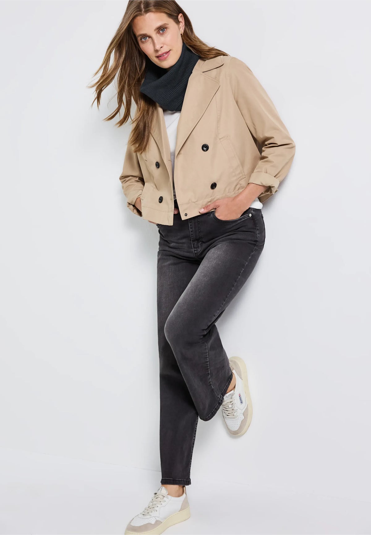 Street One Ribbed Knit Loop Scarf