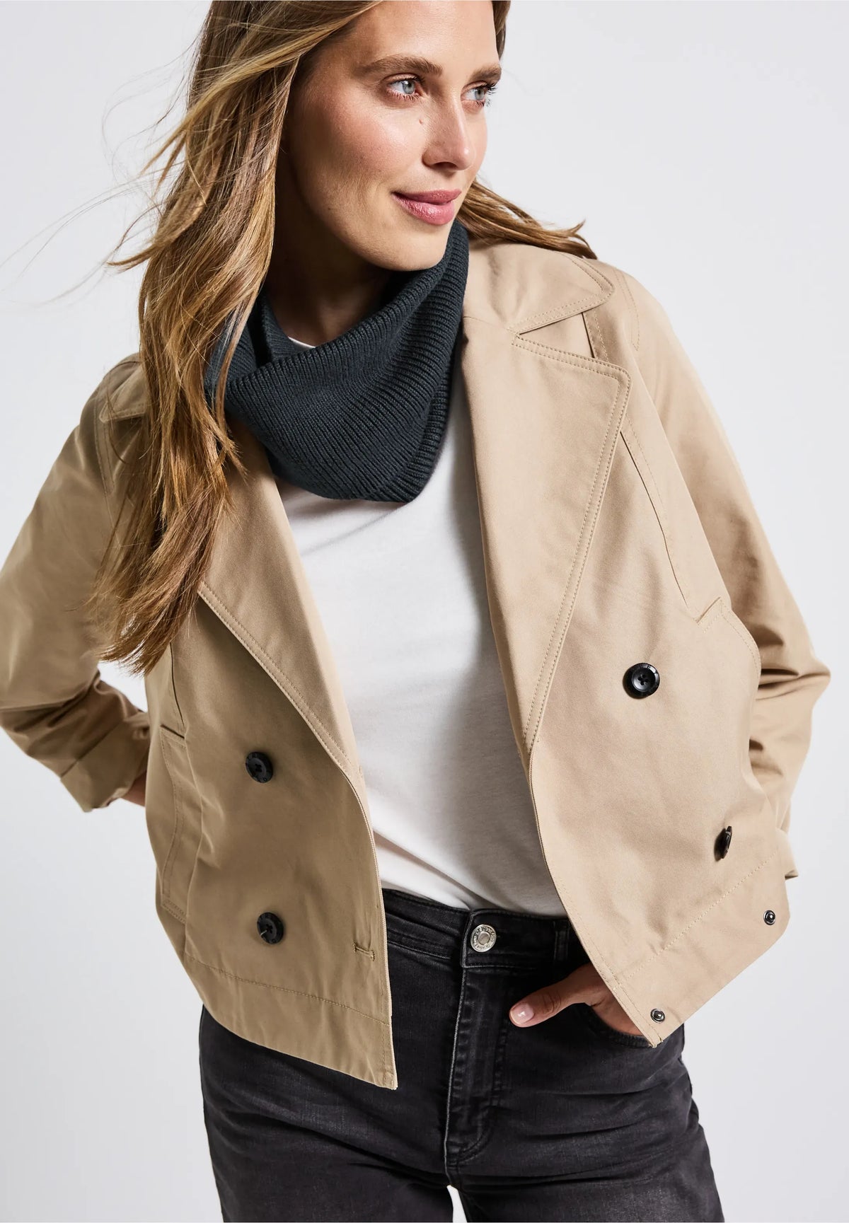 Street One Ribbed Knit Loop Scarf