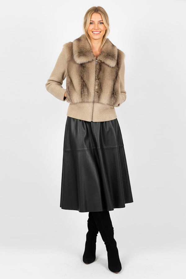 Derhy Fur Panel Jacket