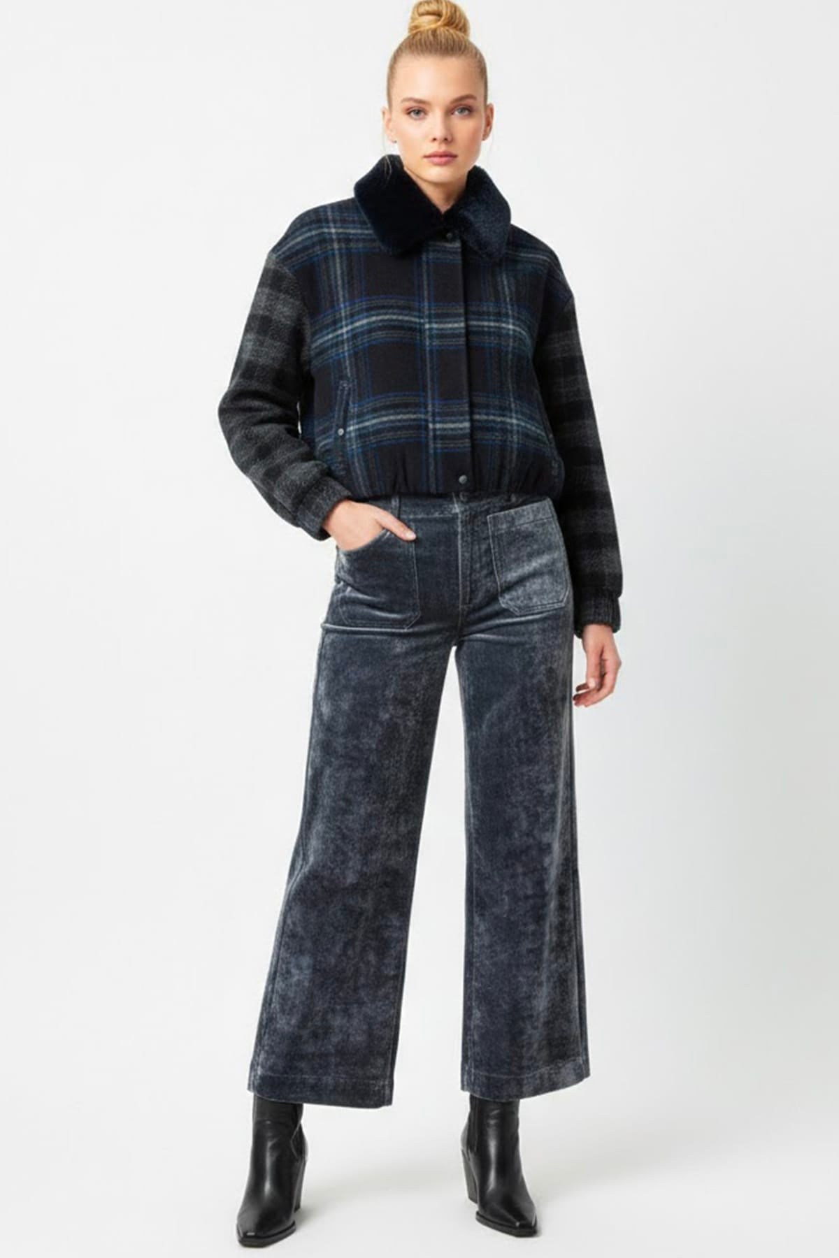 Derhy Plaid Jacket