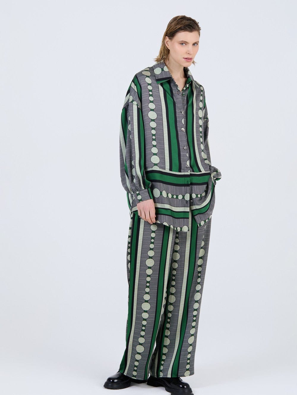 Skatie 60s Print Trouser