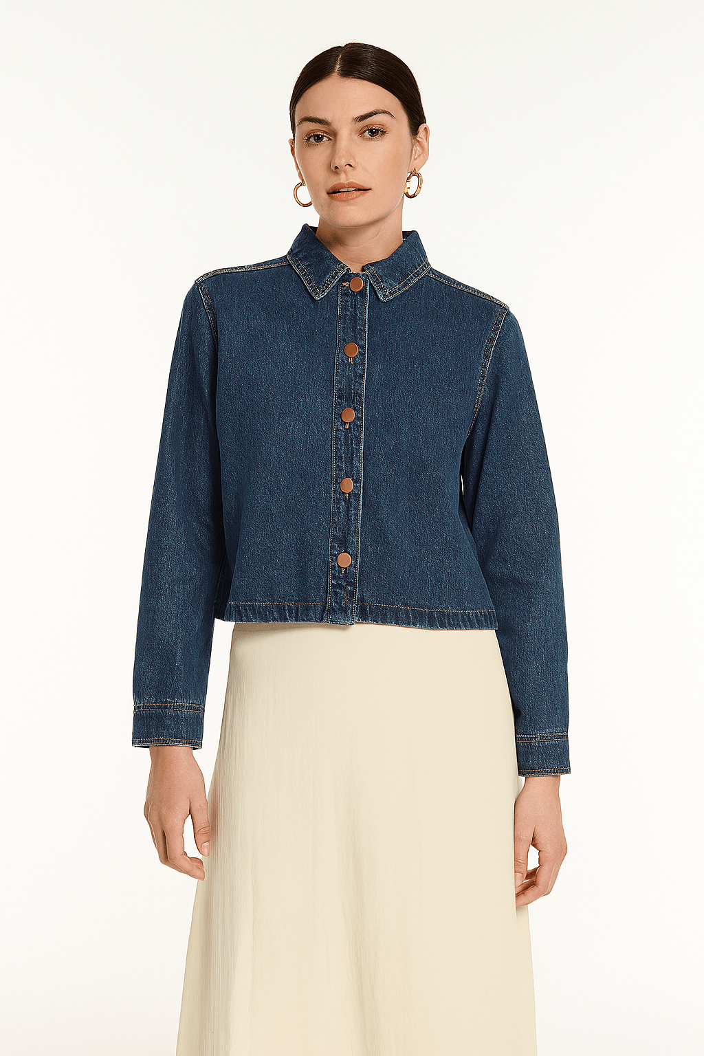 MSCH Denim Loose Shirt