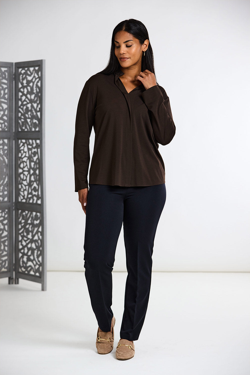 Peruzzi Front Placket Top
