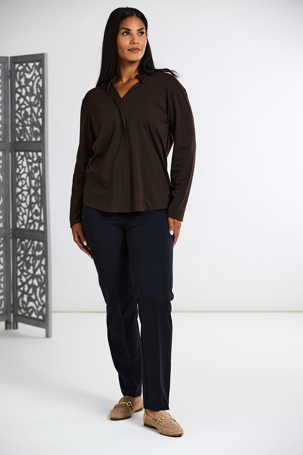 Peruzzi Front Placket Top