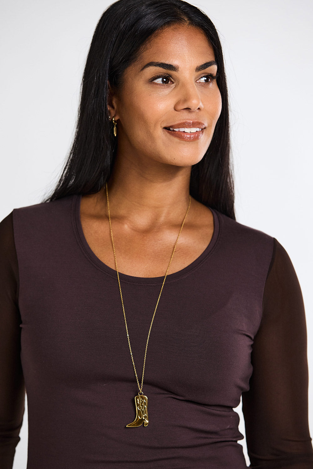 Peruzzi Mesh Sleeve Top