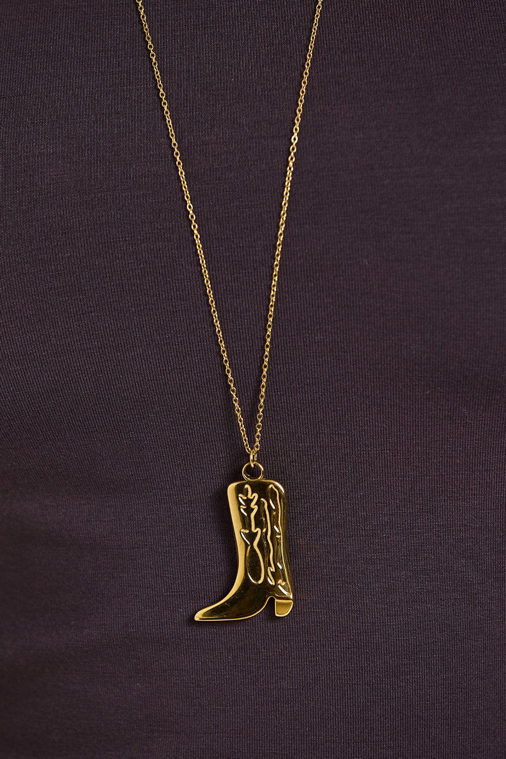 Solene Cowboy Boot Necklace
