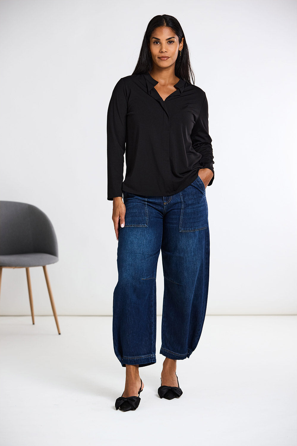 Peruzzi Front Placket Top