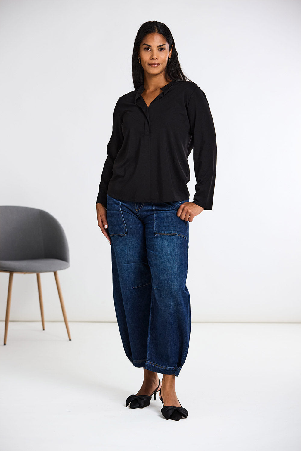 Peruzzi Front Placket Top