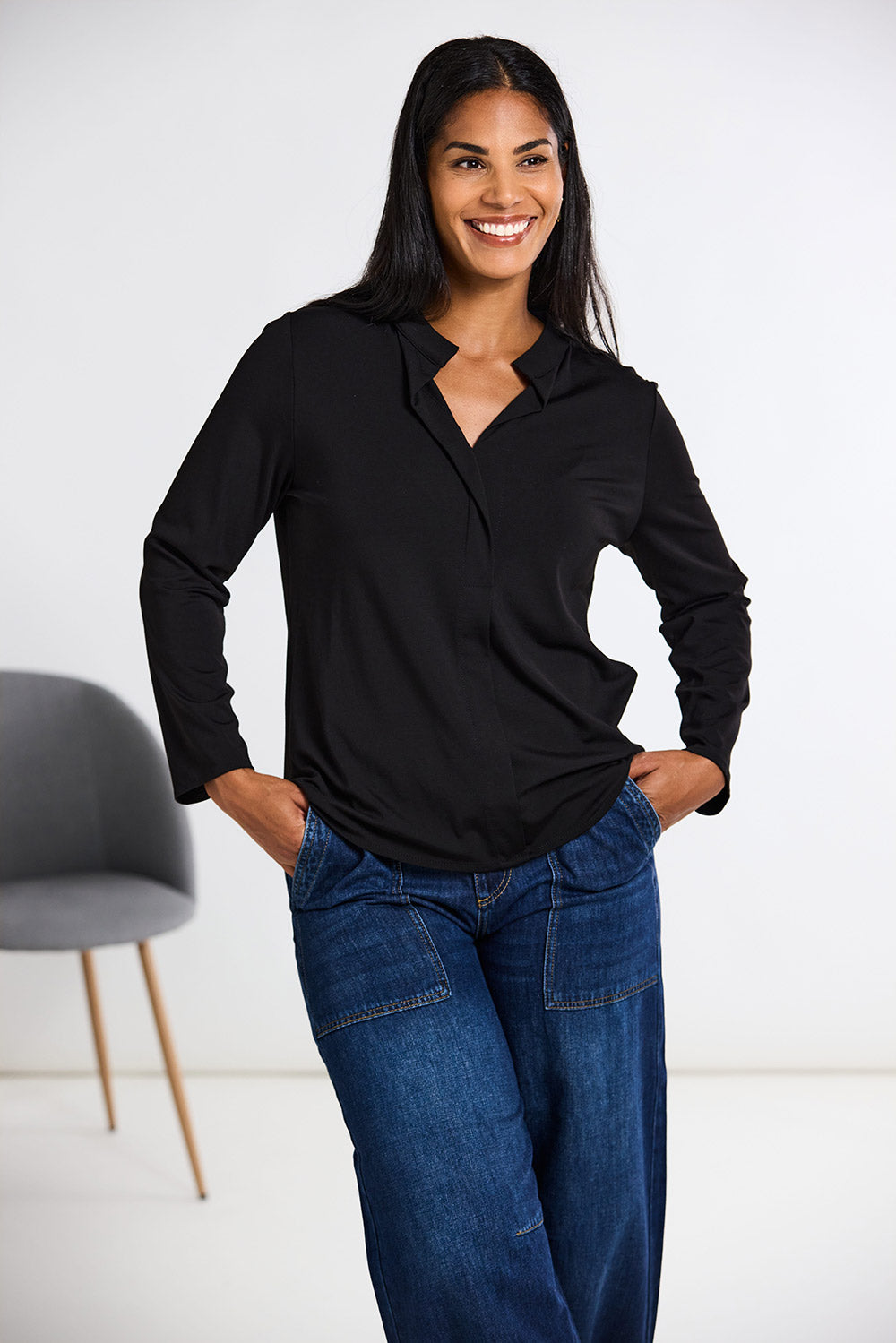 Peruzzi Front Placket Top