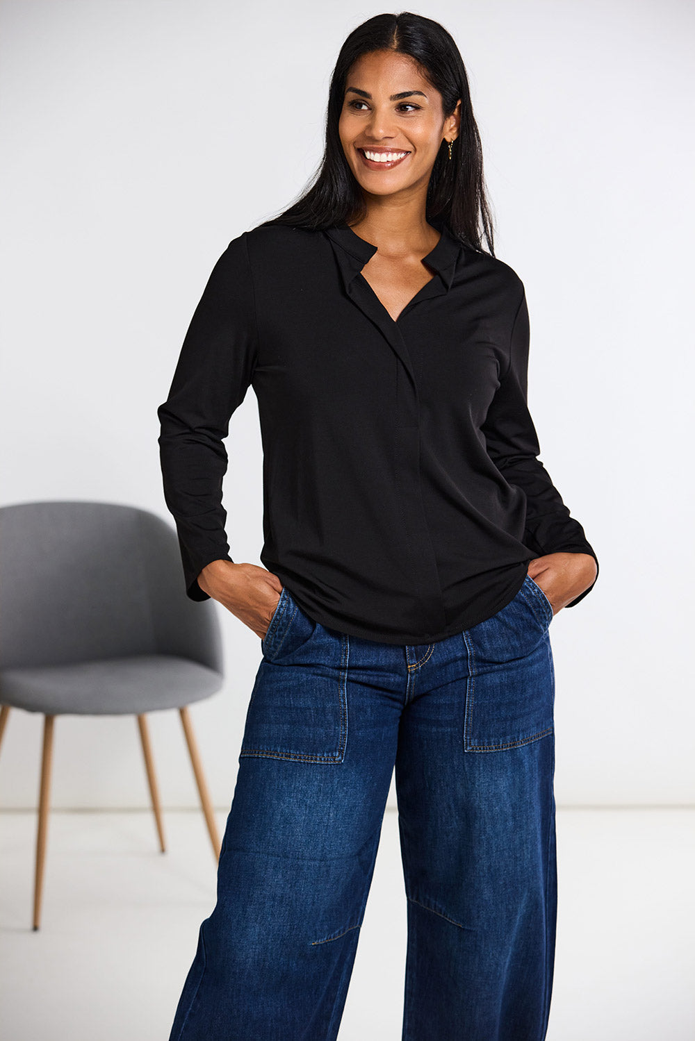 Peruzzi Front Placket Top