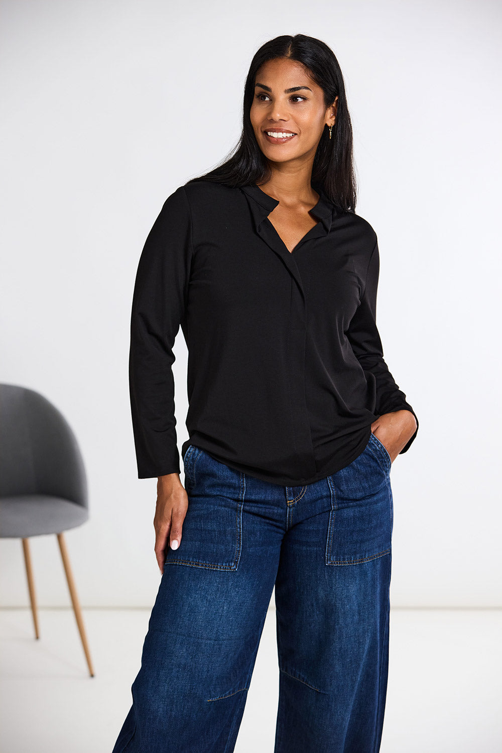 Peruzzi Front Placket Top