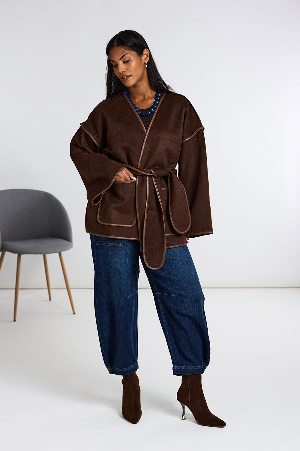 ART Belted Wool Coatigan