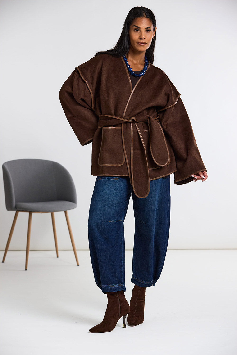 ART Belted Wool Coatigan