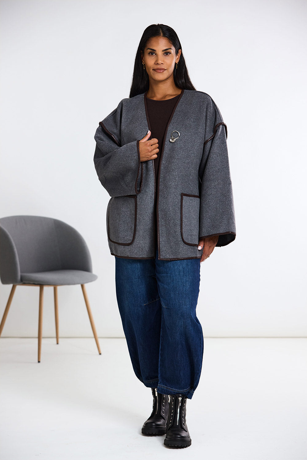 ART Belted Wool Coatigan