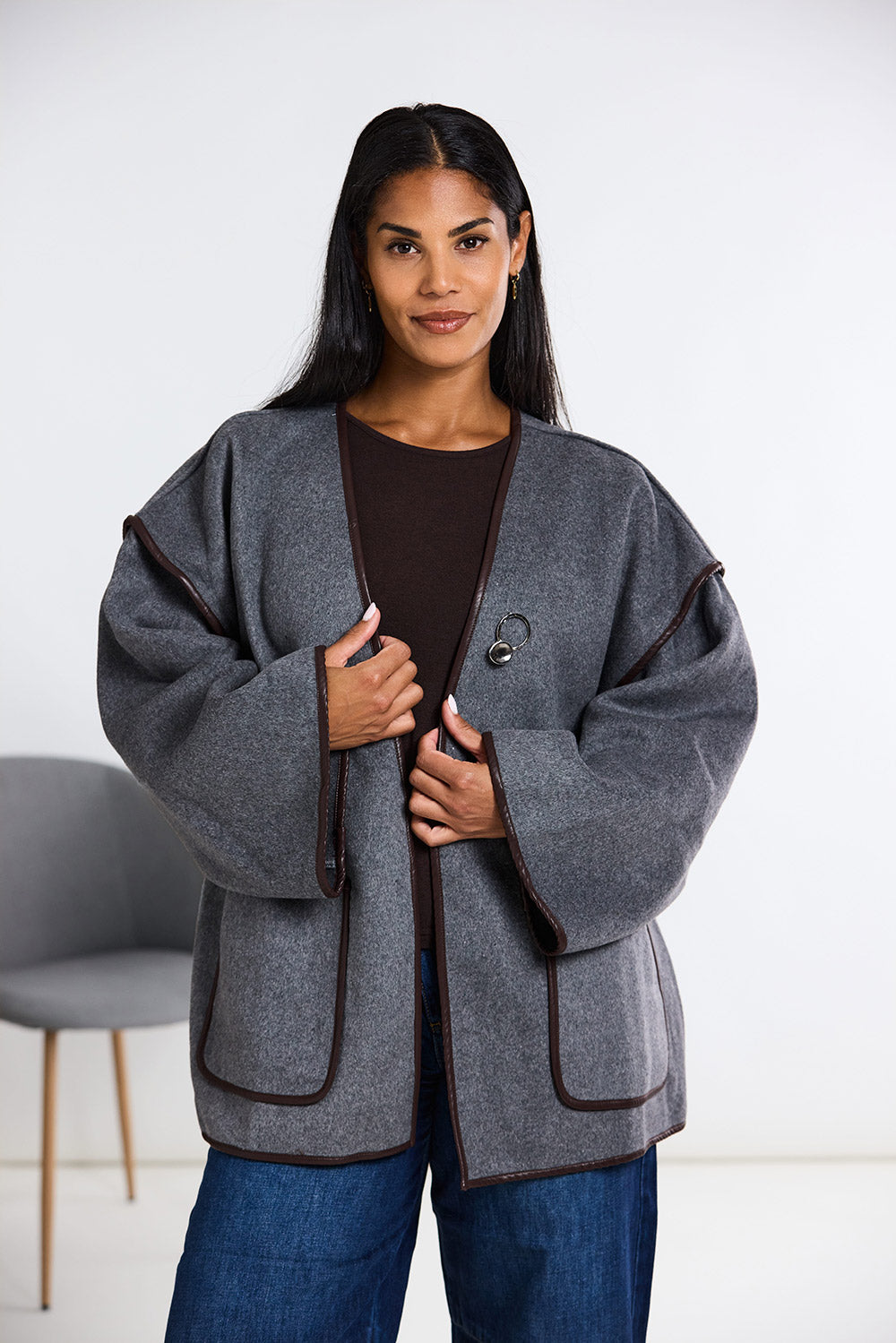 ART Belted Wool Coatigan