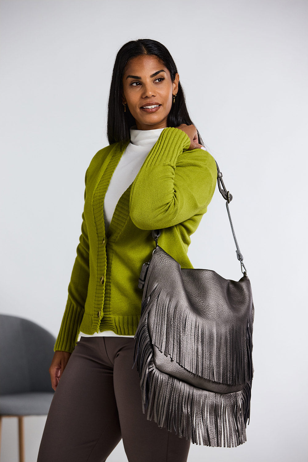 Three button cardi
