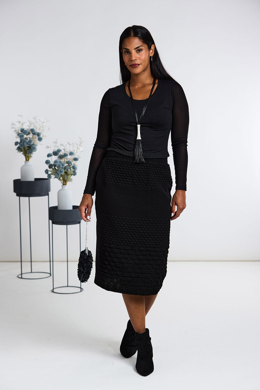 Peruzzi Mesh Sleeve Top