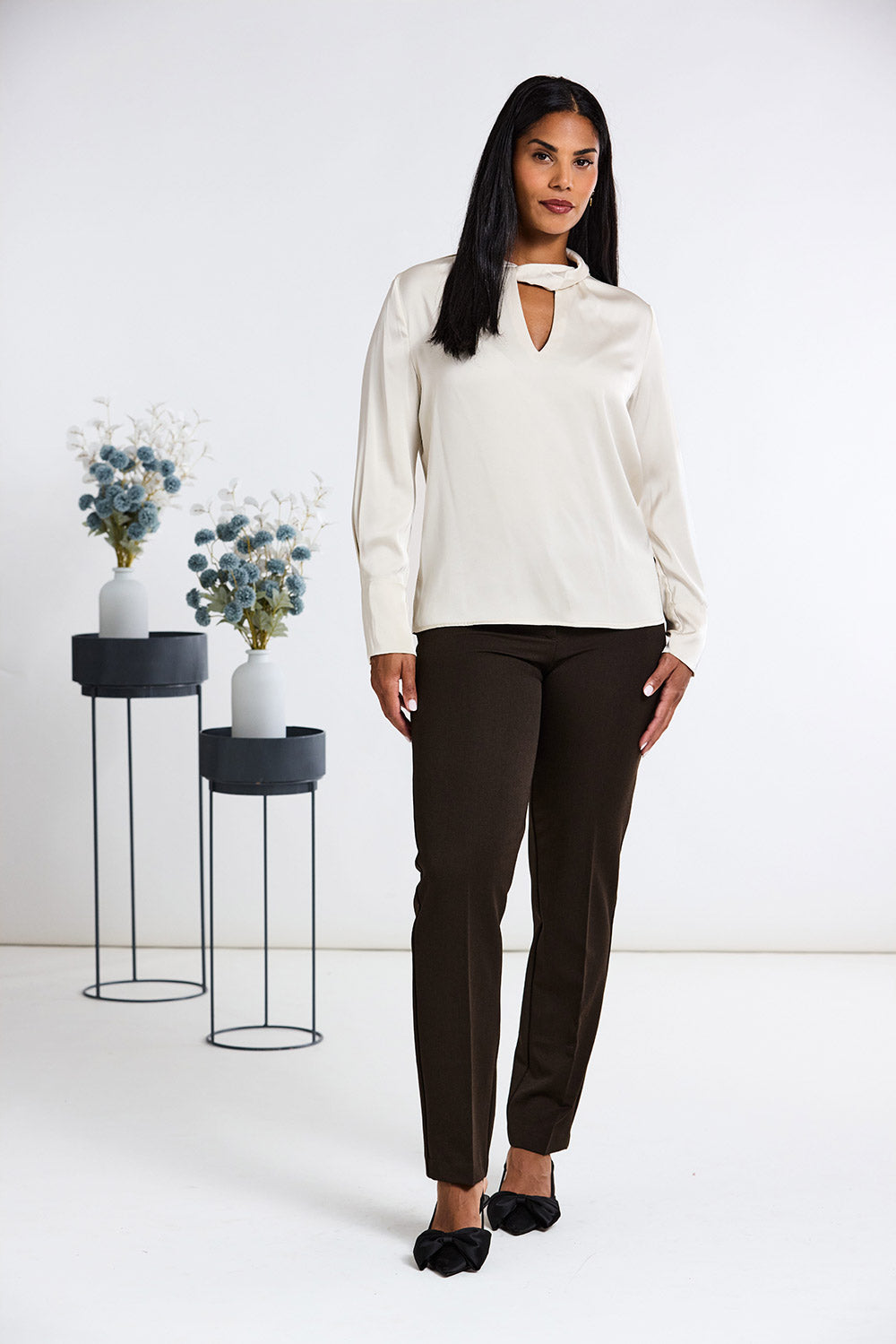 Peruzzi Long Sleeve Twist Top
